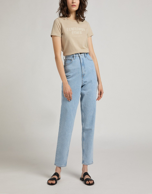 DAMSKI T-SHIRT LEE EASY GRAPHIC TEE SERVICE SAND L44GETOY 112109861