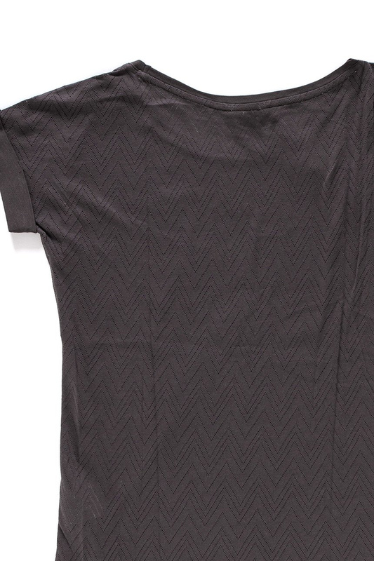 WRANGLER T SHIRT DAMSKI COMBO T BLACK COFFEE W7285DREI