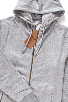 WRANGLER HOODIE MID GREY MEL W6523HI37