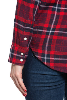 KOSZULA DAMSKA LEE REGULAR WESTERN WARP RED L46CPUKG 112110875