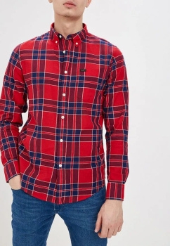 MĘSKA KOSZULA LEE BUTTON DOWN REGULAR FIT BRIGHT RED L880NAEF 112123280
