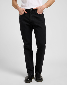 MESKIE SPODNIE LEE X STRAIGHT MIDNIGHT BLACK 112371282