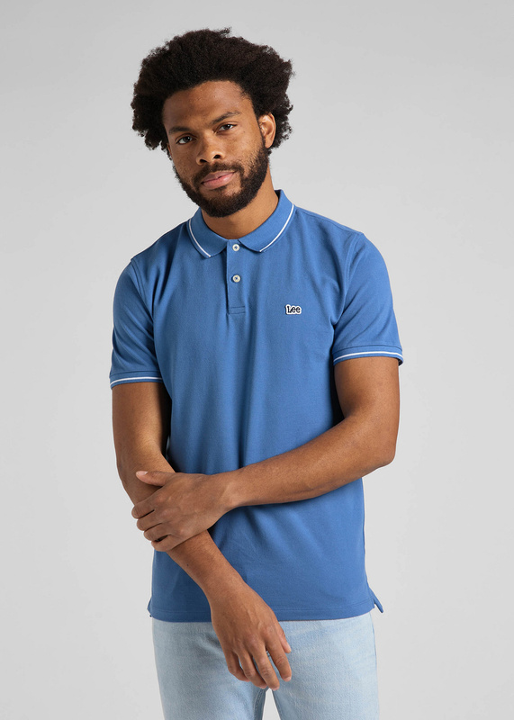 LEE PIQUE MĘSKA KOSZULKA POLO BLUE UNION L61ARLUF 112145281