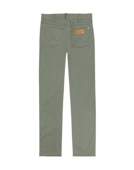 WRANGLER MĘSKIE SPODNIE MATERIAŁOWE GREENSBORO DUSTY OLIVE 112341466 W15Q018115