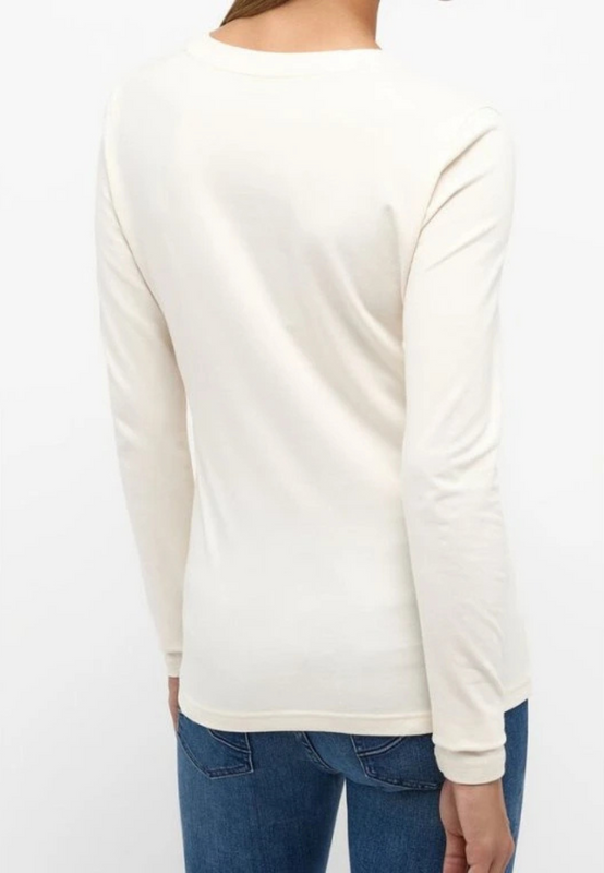 Damski Longsleeve Mustang Style Anna C Tee Whisper White 1014491 2013