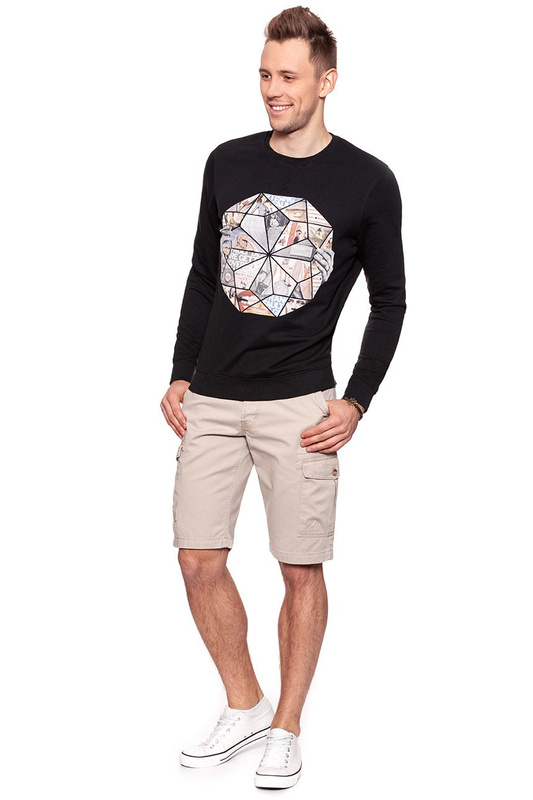 BLUZA WRANGLER MĘSKA SLABBINK SWEAT BLACK W6555HP01 112130565