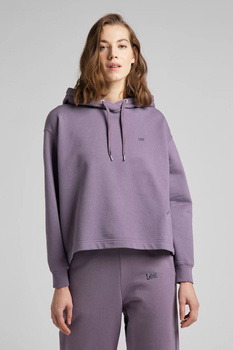 LEE LOOSE HOODIE DAMSKA BLUZA Z KAPTUREM WASHED PURPLE L53BTXTZ 112144101