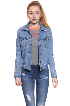 DAMSKA KURTKA JEANSOWA LEE RIDER JACKET SUPER STONEWASH L54MRD66 112112852