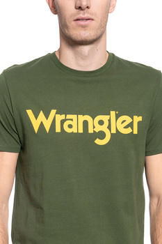 MĘSKI T-SHIRT WRANGLER LOGO TEE RIFLE GREEN W7M0D3G13 112131853