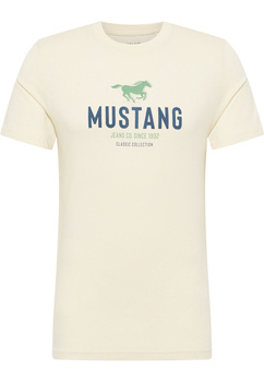 MĘSKA KOSZULKA MUSTANG Austin T-shirt LOGO Light Gray 1015059 3003