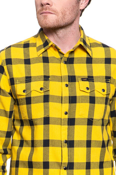 KOSZULA MĘSKA W KRATĘ LEE RIDER SHIRT LEMON ZEST L856OEMM 112122582