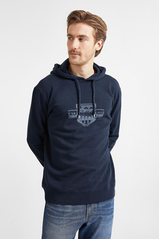 LEE SEASONAL LOGO HOODIE MĘSKA BLUZA Z KAPTUREM REGULAR FIT SKY CAPTAIN L80ZSPHY 112121629