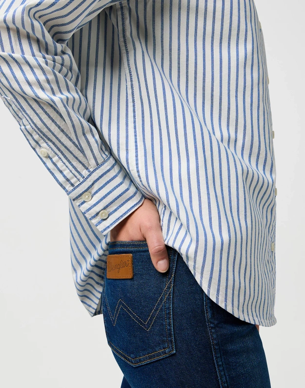 DAMSKA KOSZULA WRANGLER 1 PKT SHIRT WRANGLER BLUE 112370778