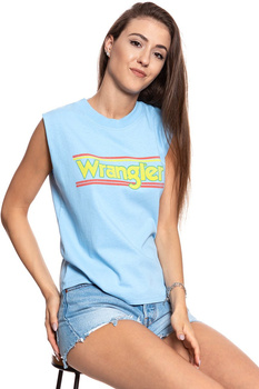 WRANGLER T SHIRT DAMSKI 80´S TANK CERULEAN W7014GFVT 112130882