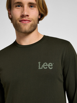 LEE MĘSKA KOSZULKA LONGSLEEVE LEE LS MED WOBLLY LEE OLIVE NIGHT 112355592