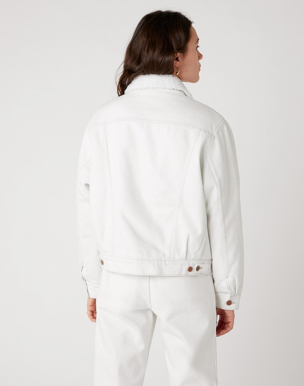 SHERPA DAMSKA WRANGLER SHERPA FRIENDS JACKE WINTER WHITE W432HQ149 112128836