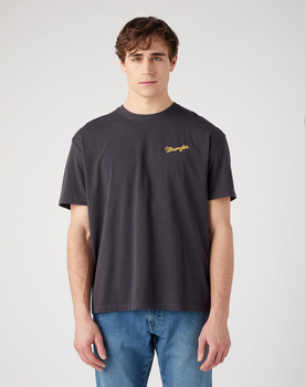 MESKA KOSZULKA WRANGLER SLOGAN TEE FADED BLACK 112341193