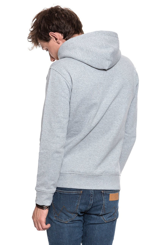 BLUZA LEE SEASONAL LOGO HOODY GREY MELE L81YSOMP 112121963