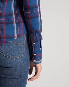LEE REGULAR WESTERN SHIR OIL BLUE L45SJHMO 112110488