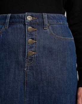 LEE BUTTON FLY A LINE DAMSKA SPÓDNICA RINSE L38MNA36 112139978