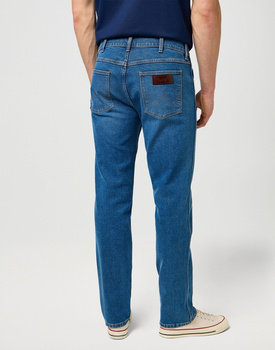 MESKIE SPODNIE  WRANGLER GREENSBORO OAKWOOD BLUE 112371374