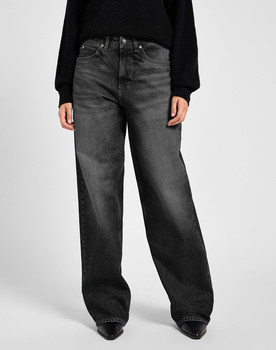 DAMSKIE SPODNIE LEE RIDER LOOSE CHARRED BLACK 112355210