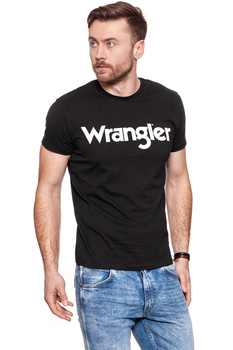 KOSZULKA WRANGLER SS LOGO TEE BLACK W7A86D301 112131287