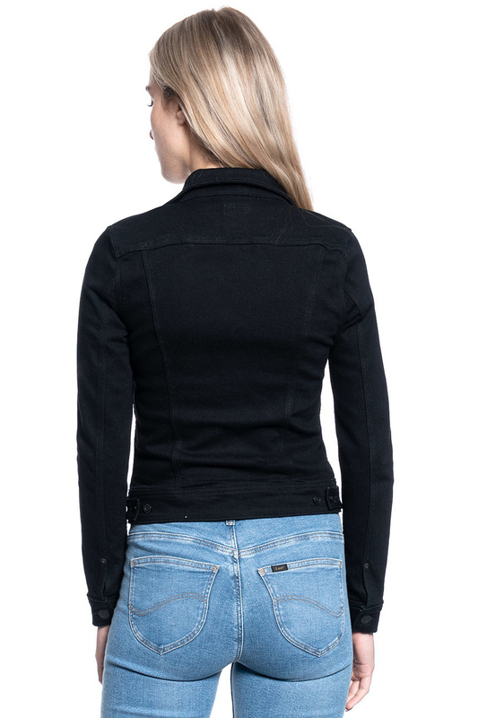 DAMSKA KURTKA JEANSOWA LEE SLIM RIDER BLACK RINSE L541PI47 112112700