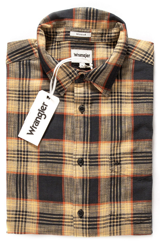 KOSZULA MĘSKA WRANGLER LS 1PKT SHIRT FADED BLACK W5760OPV6 112129454