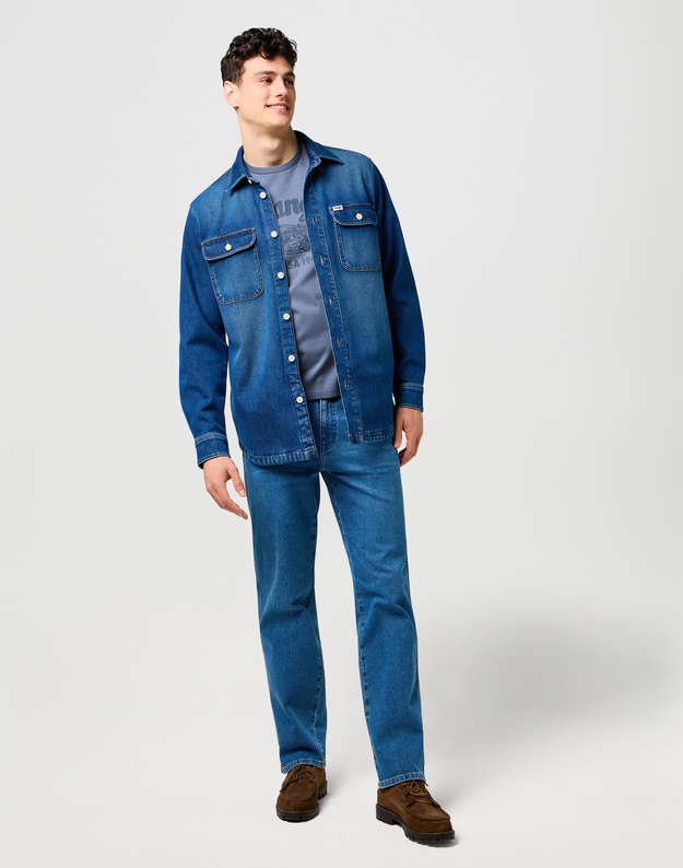 MESKIE SPODNIE JEANSOWE WRANGLER TEXAS GRANITE BOULDER 112373154