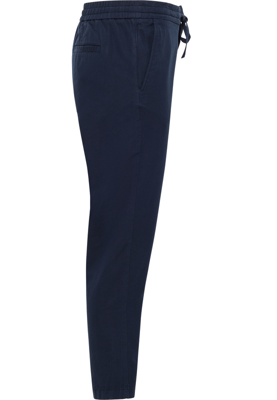 Męskie Spodnie Jeansowe Mustang Style Milano Linen Jogger Navy Blazer 1016436 5324