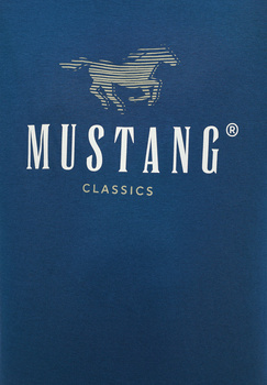 MUSTANG ALEX C PRINT MĘSKI T-SHIRT KOSZULKA LOGO INSIGNIA BLUE 1013808 5230