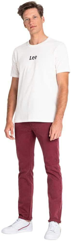 LEE SMALL LOGO TEE MĘSKI T-SHIRT KOSZULKA Z KRÓTKIM RĘKAWEM LOGO OFF WHITE L64YFEMK 112115981