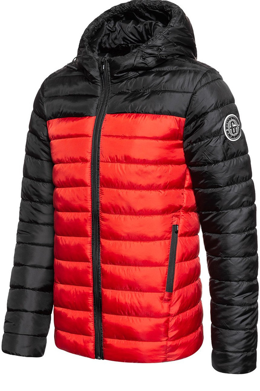 KURTKA ZIMOWA ONLY & SONS ONSSTEVEN QUILTED HOOD JACKET AURA ORANGE 22013232