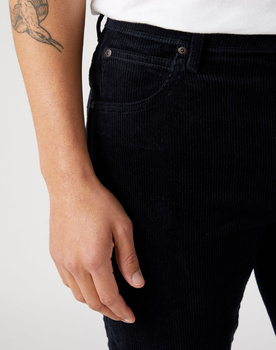 WRANGLER MESKIE SPODNIE SZTRUKSOWE SZTRUKS GREENSBORO BLACK W15QLM100