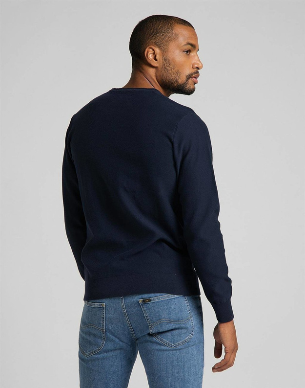 MĘSKI SWETER LEE BASIC CREW KNIT NAVY L83BKH35 112122311