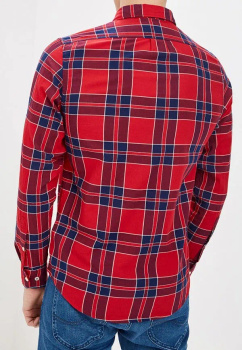 MĘSKA KOSZULA LEE BUTTON DOWN REGULAR FIT BRIGHT RED L880NAEF 112123280