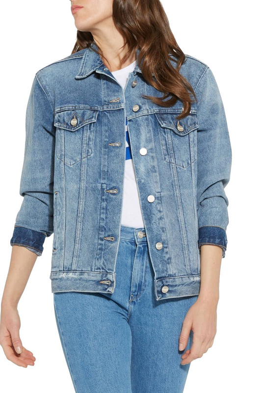 WRANGLER TRUCKER JACKET MID STONEWASH W4070599E  SAMPLE