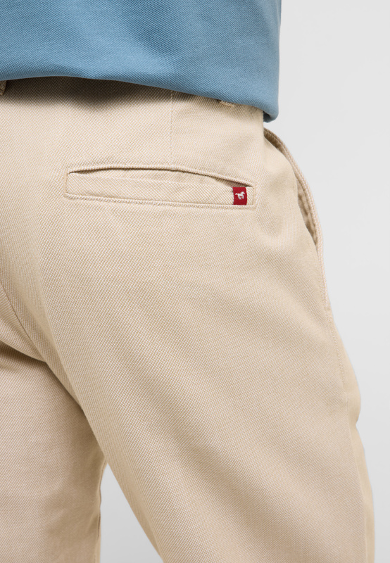 Męskie Spodnie Materiałowe Mustang Style Daytona Chino Beige Melange 1017075 3347