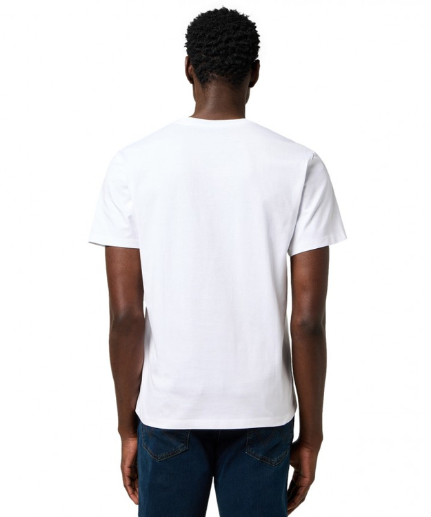 MESKA KOSZULKA WRANGLER AMERICANA TEE WORN WHITE 112371475