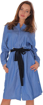 LEE EYELET DRESS DAMSKA SUKIENKA DIPPED BLUE L50MFXLA 112111356
