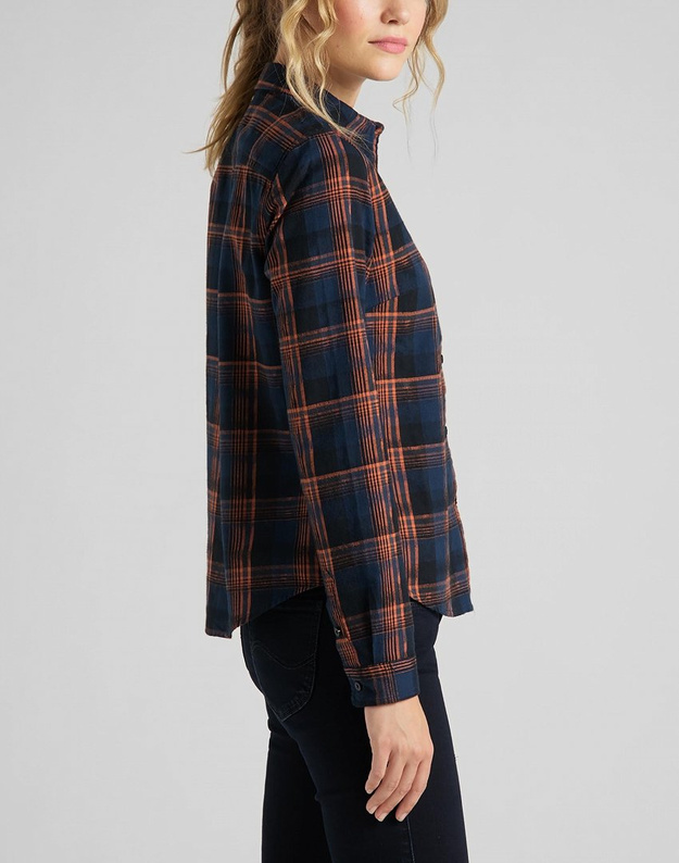 LEE ESSENTIAL REGULAR SHIRT DAMSKA KOSZULA WASHED BLUE L46AGULR 112110717