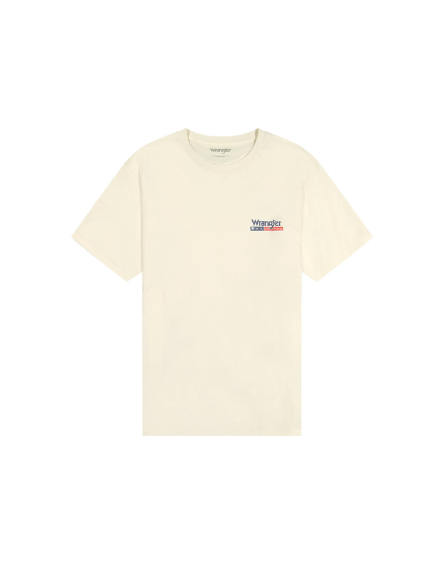 MESKA KOSZULKA WRANGLER SMALL AMERICANA TEE WORN WHITE 112371409