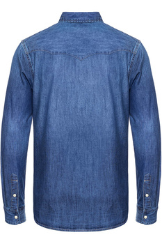 KOSZULA JEANSOWA MĘSKA WRANGLER WESTERN DENIM MID IN W5973O78E 112129852