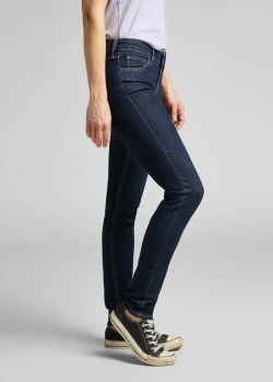 LEE DAMSKIE SPODNIE JEANSOWE LEE SCARLETT SOLID BLUE 112145236