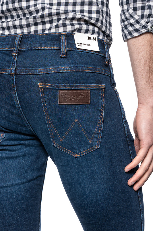 WRANGLER BRYSON MĘSKIE SPODNIE JEANSOWE STATIC BLUE W14XLQ25J 112141173