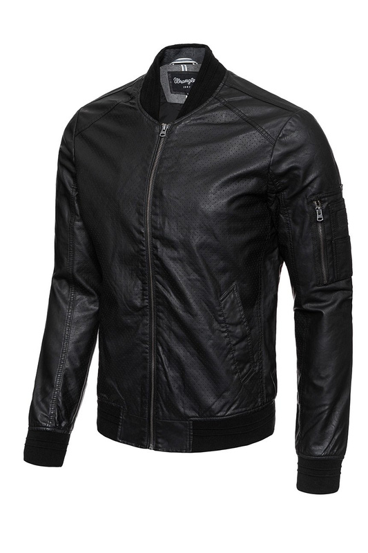 WRANGLER PERFORATED BOMBER BLACK W4645Z601