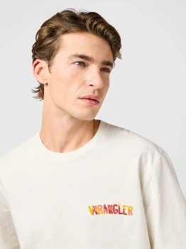 WRANGLER MĘSKA KOSZULKA WRANGLER BIG GRAPHIC TEE VINTAGE WHITE 112362809