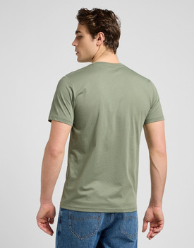 MESKA KOSZULKA  LEE SS PATCH LOGO TEE OLIVE STONE 112370497