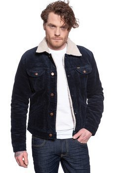 KURTKA ZIMOWA WRANGLER 124MJ SHERPA NAVY W4MSUP114 112129153